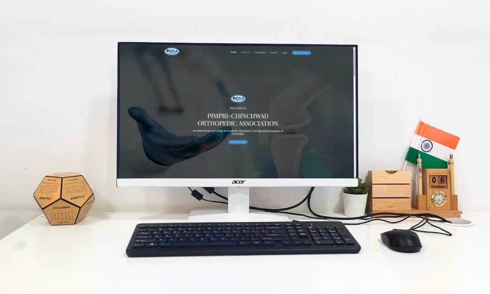 website designing for a doctors association pcoa