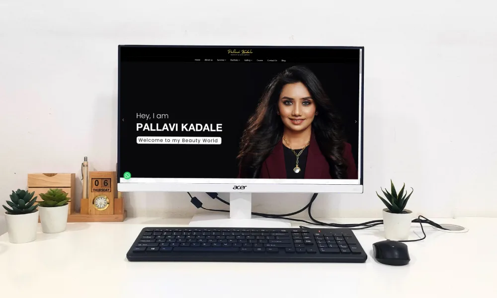 web designing for pallavi makeupartist